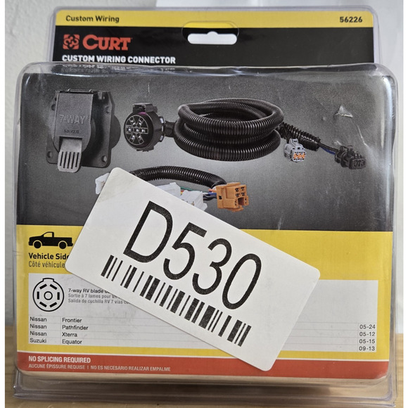 Curt 56226 For Select 05-C Frontier/XTerra/Pathfinder/Equator 7-Way T-Connector - Picture 6 of 7